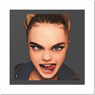 Cartoon Cara Posters and Art